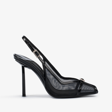 VITTORIA SLINGBACK 100 mm NERO | Le Silla