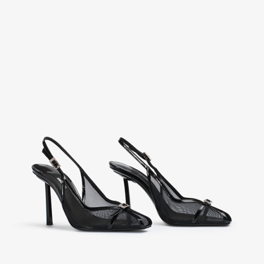 VITTORIA SLINGBACK 100 mm NERO | Le Silla