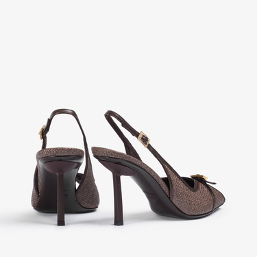 VITTORIA SLINGBACK 95 mm FONDENTE | Le Silla