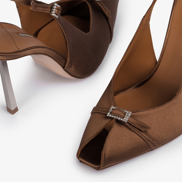 VITTORIA SLINGBACK 100 mm CUBA/ARGENTO | Le Silla