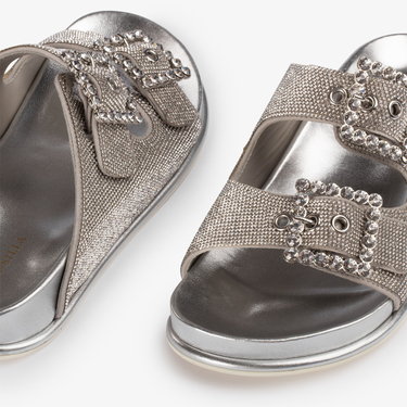 POOLSIDE SLIPPER ARGENTO | Le Silla
