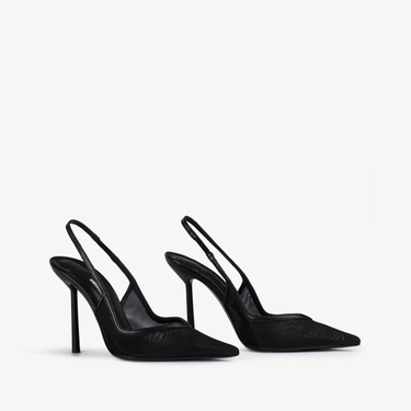 SLINGBACK VIVIENNE 100 mm NERO | Le Silla