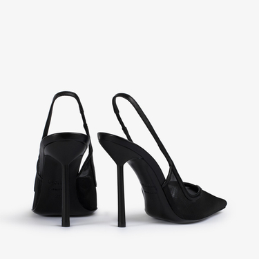 SLINGBACK VIVIENNE 100 mm NERO | Le Silla