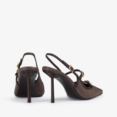 MORGANA SLINGBACK 80 mm FONDENTE | Le Silla