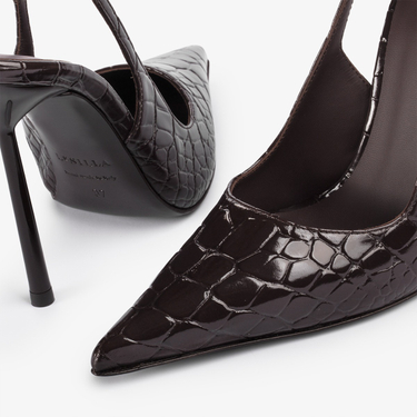 BELLA SLINGBACK 120 mm FONDENTE | Le Silla