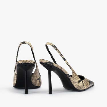 BELLA SLINGBACK 80 mm NATURALE/NERO | Le Silla