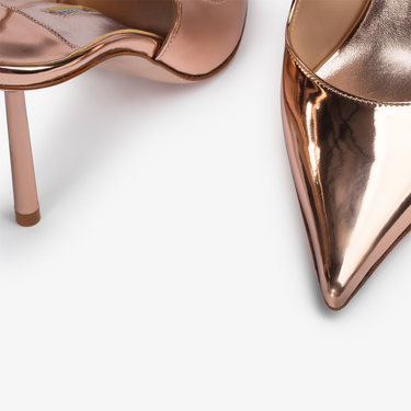 BELLA SLINGBACK 80 mm ORO ROSA | Le Silla