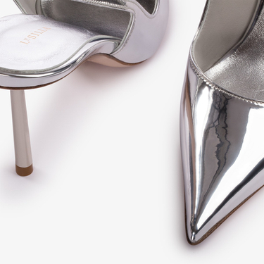 SLINGBACK BELLA 80 mm ARGENTO | Le Silla
