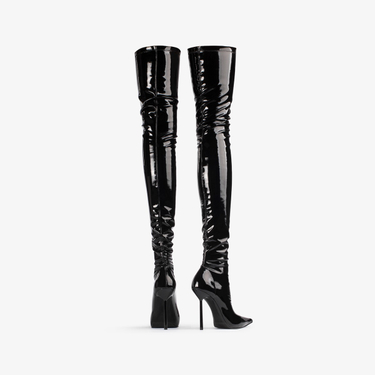 BELLA THIGH-HIGH BOOT 120 mm NERO | Le Silla