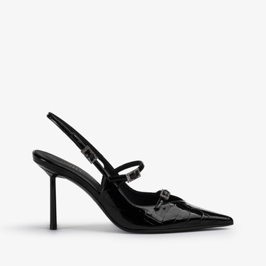 MORGANA SLINGBACK 80 mm NERO | Le Silla