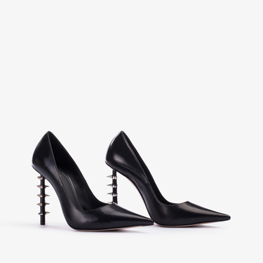 JAGGER PUMP 120 mm NERO/ARGENTO | Le Silla