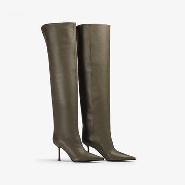 BELLA BOOT 80 mm KAKI | Le Silla