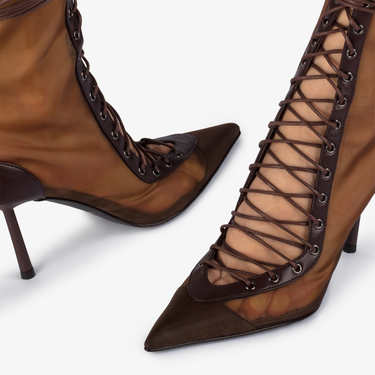COLETTE ANKLE BOOT 80 mm FONDENTE | Le Silla