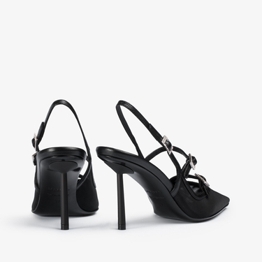 MORGANA SLINGBACK 80 mm NERO/NERO | Le Silla