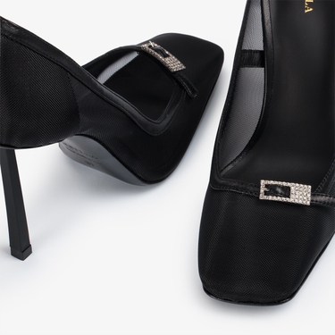 ESCARPIN VITTORIA 100 mm NERO | Le Silla