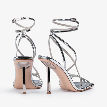 BELEN SANDAL 95 mm ARGENTO | Le Silla