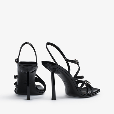 SCARLET SANDAL 95 mm NERO | Le Silla
