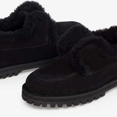YACHT LOAFER NERO/NERO | Le Silla