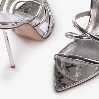 BELLA SANDAL 120 mm ARGENTO | Le Silla
