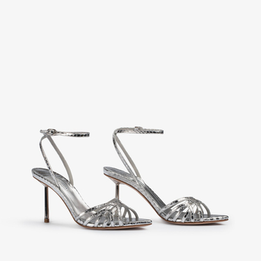 BELLA SANDAL 80 mm ARGENTO | Le Silla