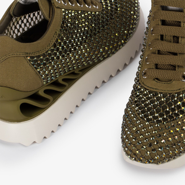 GILDA WAVE SNEAKER 60 mm ARMY | Le Silla