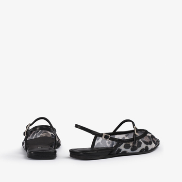MORGANA SLINGBACK NERO/SAVANA | Le Silla