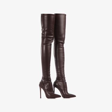 EVA THIGH-HIGH BOOT 120 mm EBANO | Le Silla