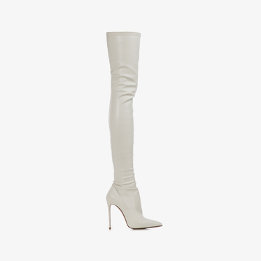 EVA THIGH-HIGH BOOT 120 mm MILK | Le Silla