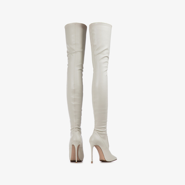 EVA THIGH-HIGH BOOT 120 mm MILK | Le Silla