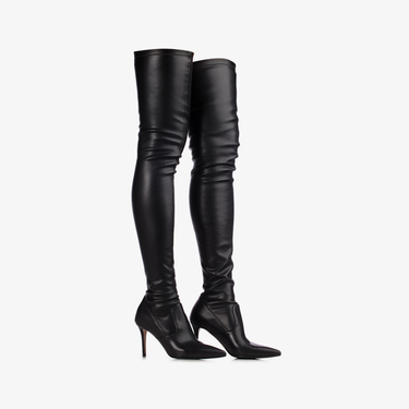 EVA THIGH-HIGH BOOT 90 mm NERO | Le Silla