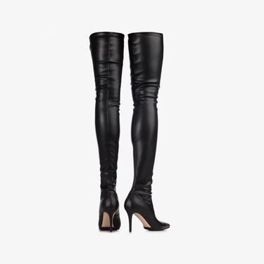 EVA THIGH-HIGH BOOT 90 mm NERO | Le Silla