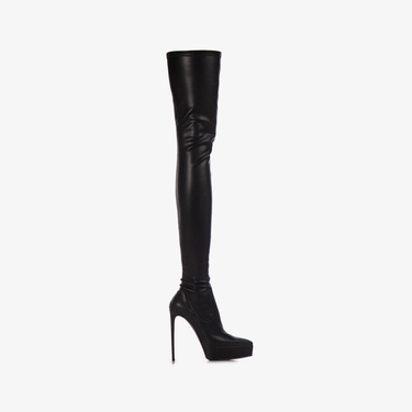 UMA THIGH-HIGH BOOT 140 mm NERO | Le Silla