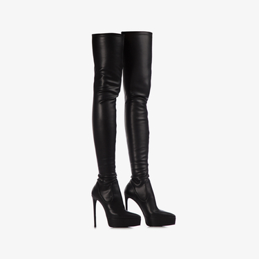 UMA THIGH-HIGH BOOT 140 mm NERO | Le Silla