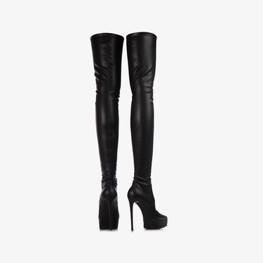 UMA THIGH-HIGH BOOT 140 mm NERO | Le Silla