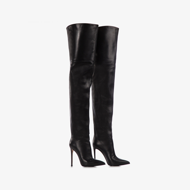 EVA THIGH-HIGH BOOT 120 mm NERO | Le Silla