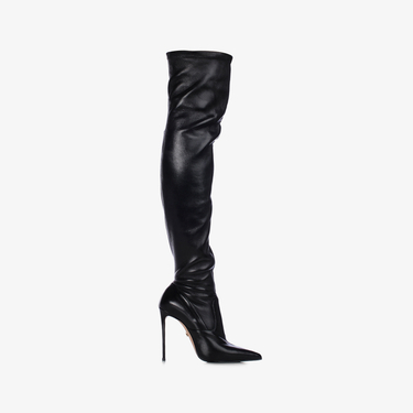 EVA THIGH-HIGH BOOT 120 mm NERO | Le Silla