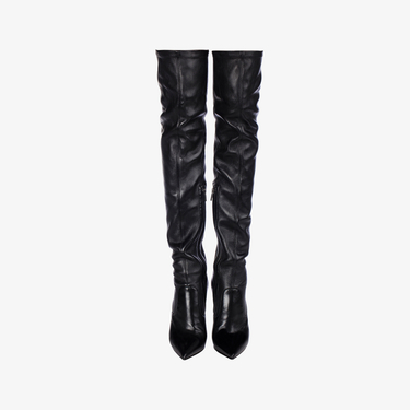 EVA THIGH-HIGH BOOT 120 mm NERO | Le Silla