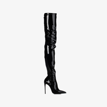 EVA THIGH-HIGH BOOT 120 mm NERO | Le Silla