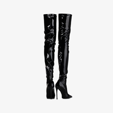 EVA THIGH-HIGH BOOT 120 mm NERO | Le Silla