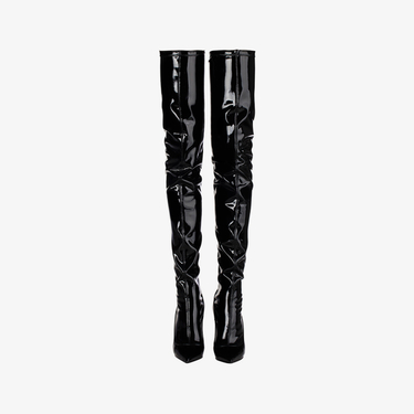 EVA THIGH-HIGH BOOT 120 mm NERO | Le Silla