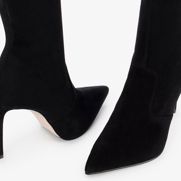 EVA THIGH-HIGH BOOT 100 mm NERO | Le Silla