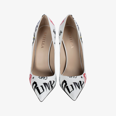 PUNK PUMP 120 mm BIANCO/NERO | Le Silla