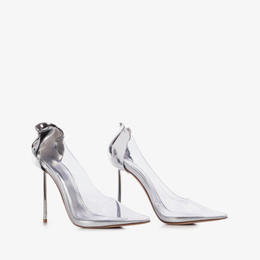 ESCARPIN PETALO 120 mm ARGENTO | Le Silla