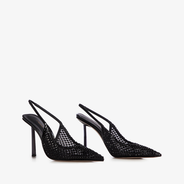 SLINGBACK GILDA 100 mm NERO/JET | Le Silla