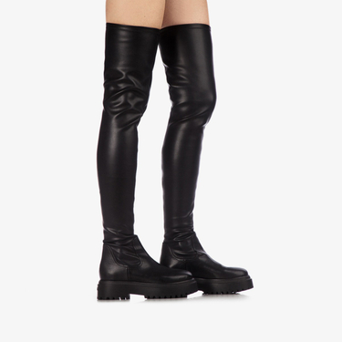 RANGER THIGH-HIGH BOOT 50 mm NERO | Le Silla