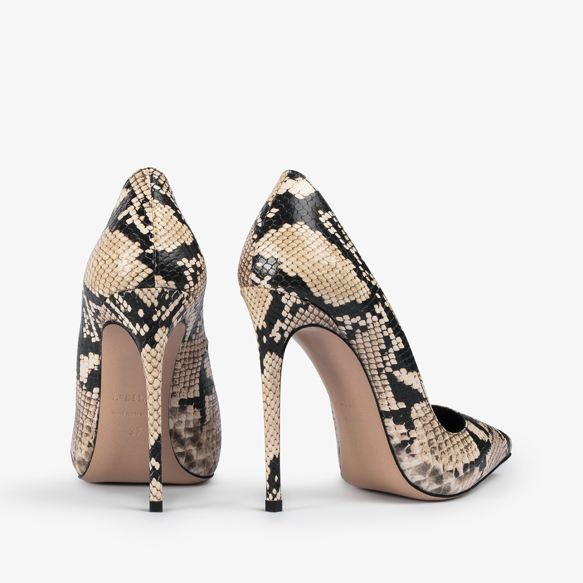 Python print leather pump Le Silla