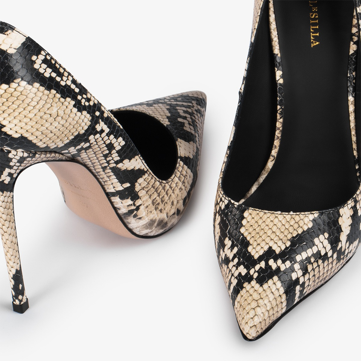 Python print leather pump Le Silla