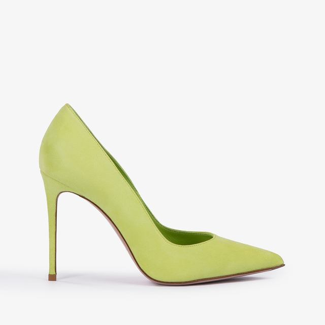 Le Silla Décolleté camoscio verde apple