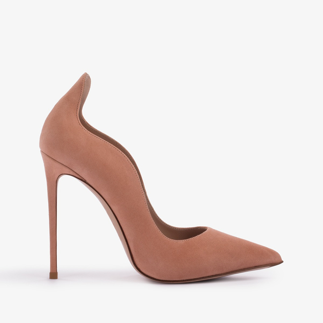 Le Silla Décolleté camoscio nude phard