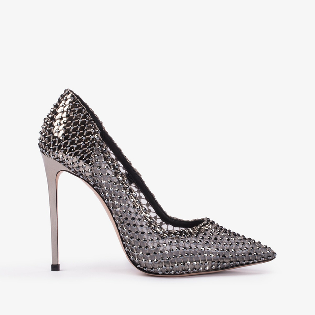 Le Silla Décolleté gioiello rete peltro